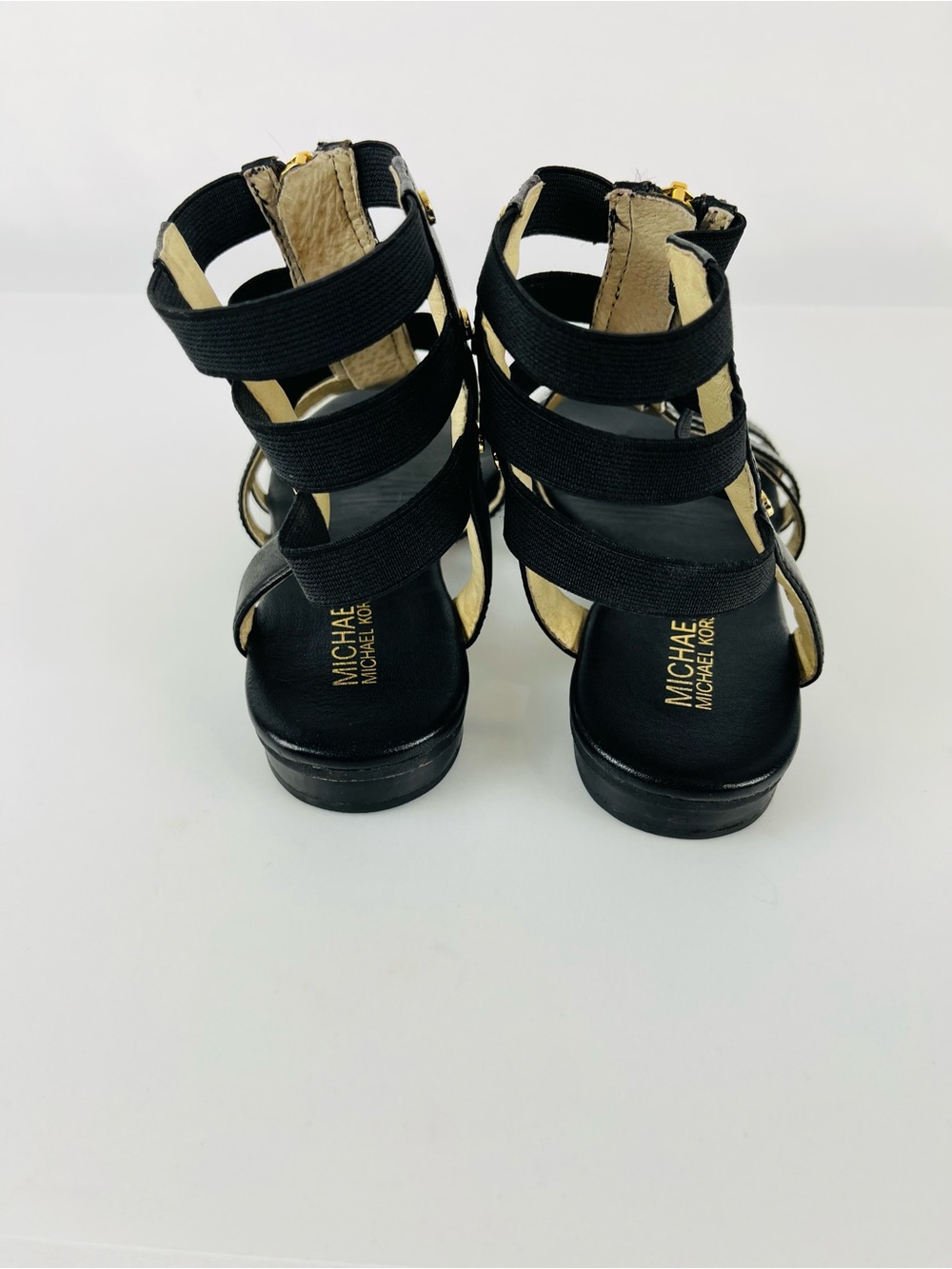 MICHAEL Michael Kors "Codie" Vachetta Leather Gladiator Sandals Size 7.5 - Picture 6 of 14